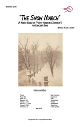 The Snow March Concert Band sheet music cover